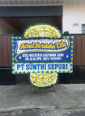 Papan Bunga Duka di Tanjung Mulya